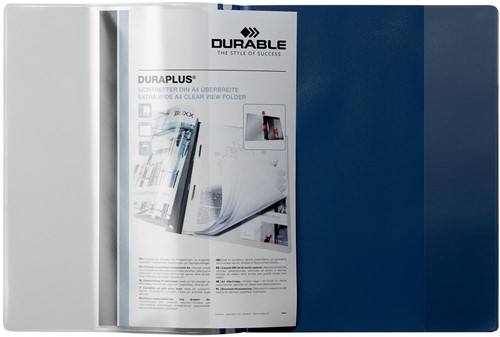 Durable personaliseerbare snelhechtmap Duraplus blauw 1 Stuk