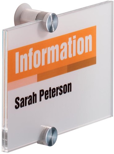 Durable plaque d'affichage Crystal Sign, ft 14,8 x 10,5 cm, A6 1 Stuk