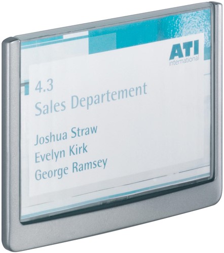 Durable Click Sign plaque d'affichage, ft 14,9 x 10,5 cm, gris 1 Stuk