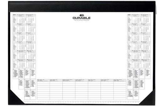 Durable sous-main avec calendrier 2024-2025