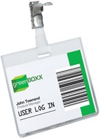 Durable badge avec clip ft 60 x 90 mm, horizontal