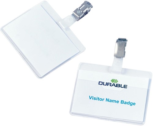 Durable badge avec clip 1 Stuk