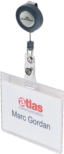 Durable badge avec enrouleur, 10 pièces