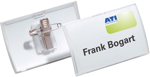 Durable badge avec combiclip Click Fold, ft 40 x 75 mm, boite de 25 pièces 1 Stuk