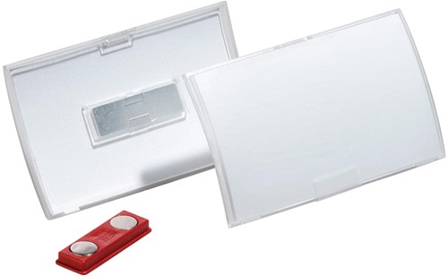 Durable badge avec aimant Click Fold ft 54 x 90 mm, boîte de 10 pièces