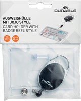 Durable badge flexible avec enrouleur Style, noir-3