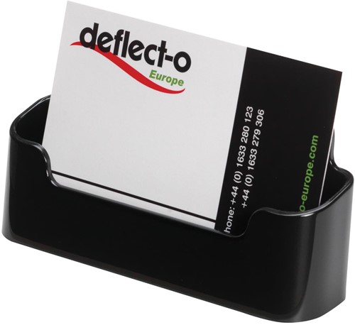 Deflecto Porte-cartes de visite 1 compartiment, noir