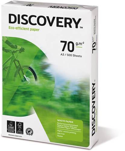 Discovery papier reprographique ft A3, 70 g, paquet de 500 feuilles