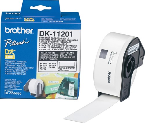 Brother étiquettes pour QL, ft 29 x 90 mm, paquet de 400 étiquettes 400 Stuk