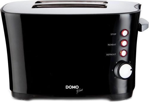 Domo grille-pain B-Smart, pour 2 tranches de pain, noir