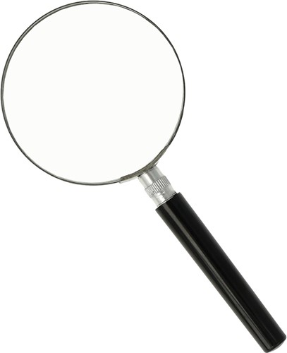 Westcott leesloep, diameter: 75 mm, vergroot tot 3 keer, zwart