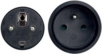 Perel verlengkabel 3 meter, zwart, voor België-3