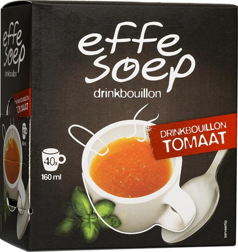 Effe Soep bouillon à boire, tomate, 160 ml, boîte de 40 sticks