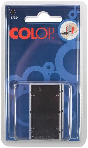 Colop tampon encreur de rechange noir, pour cachet P30, P30N, 30/1, blister de 2 pièces