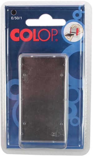 Colop stempelkussen zwart, voor stempel P50, blister van 2 stuks