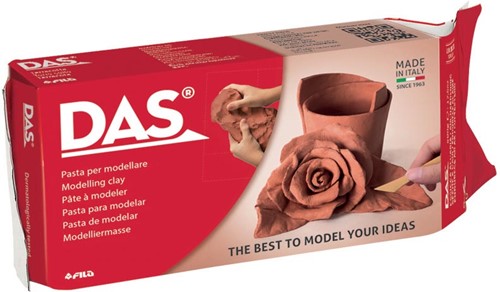 Das Argile à modeler, paquet de 500 g, terracota