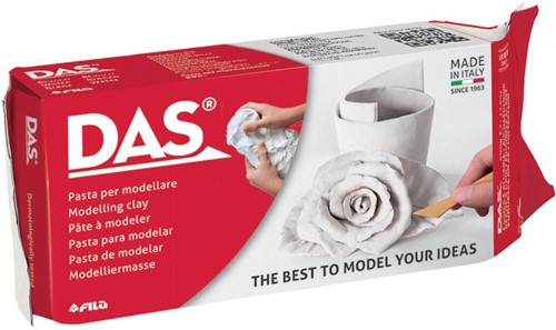Das Argile à modeler, paquet de 1 kg, blanc