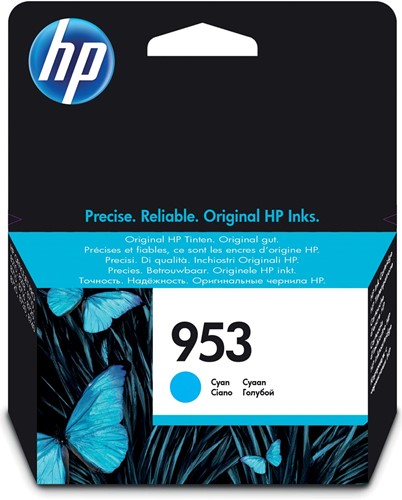HP cartouche d'encre 953, 630 pages, OEM F6U12AE, cyan