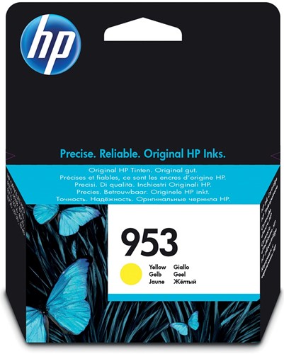 HP inktcartridge 953, 630 pagina's, OEM F6U14AE, geel 1 Stuk