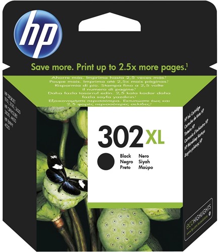 HP inktcartridge 302XL, 480 pagina's, OEM F6U68AE, zwart 1 Stuk