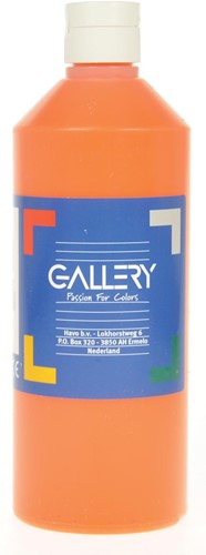 Gallery gouache, flacon de 500 ml, orange