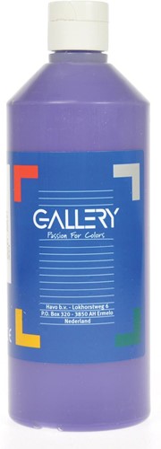 Gallery plakkaatverf, flacon van 500 ml, paars