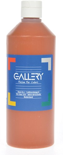 Gallery gouache flacon de 500 ml, brun clair