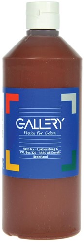 Gallery gouache, flacon de 500 ml, brun foncé