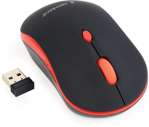 Gembird souris optique sans fil, rouge