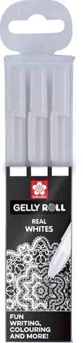 Sakura roller Gelly Roll Basic, blanc, étui de 3 pièces