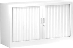 Roldeurkast, hoogte 69,5 cm, wit