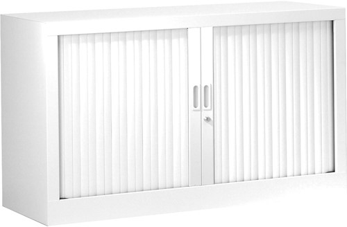 Armoire à rideaux, hauteur de 69,5 cm, blanc