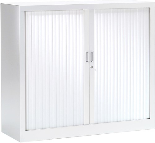 Roldeurkast, hoogte 100 cm, wit