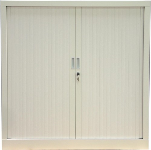 Armoire à rideaux, hauteur de 136 cm, blanc