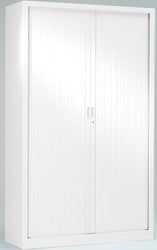 Roldeurkast, hoogte 198 cm, wit