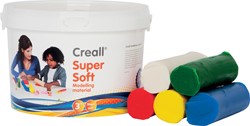 Havo boetseerpasta Supersoft 5 geassorteerde kleuren: rood, groen, geel, wit en blauw