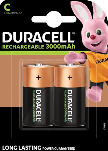 Duracell piles rechargeables C, blister de 2 pièces 2 Stuk