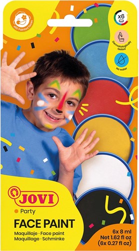 Jovi maquillage Face Paint, étui cartonné de 6 couleurs