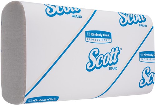 Scott papieren handdoeken Slimfold, M-vouw, 1-laags, 110 vellen, pak van 16 stuks