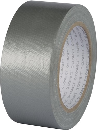 Q-CONNECT ducttape, ft 48 mm X 25 m, zilver