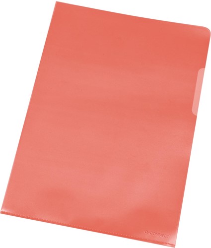 Q-CONNECT pochette coin rouge 120 microns paquet de 100 pièces