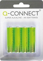 Q-Connect batterij, alkaline, AA, blister 4 stuks-3