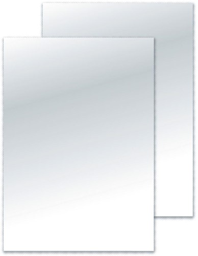 Q-CONNECT couvert A4 blanc brillant 250 micron 100 pièces