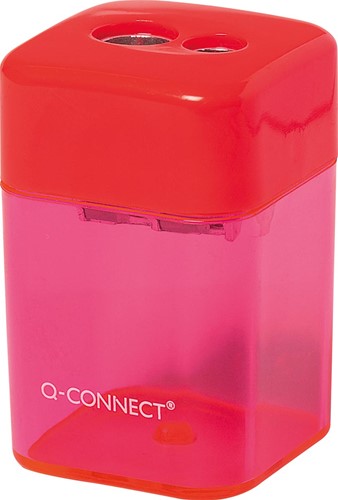 Q-CONNECT taille-crayon 2 trous couleurs assorties