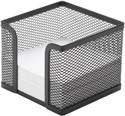 Q-CONNECT cube-mémo, métal, noir