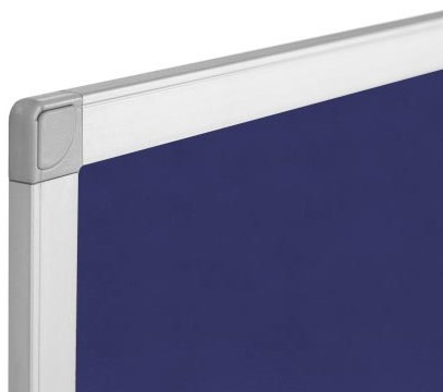 Q-CONNECT tableau de textile, avec cadre en aluminium, 90 x 60 cm, bleu-2