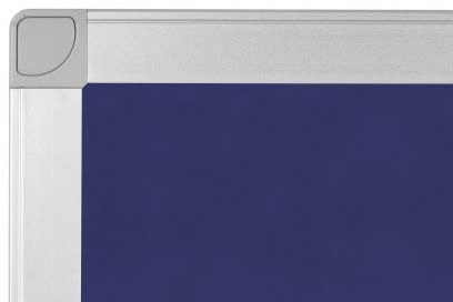 Q-CONNECT tableau de textile, avec cadre en aluminium, 90 x 60 cm, bleu-3