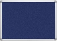 Q-CONNECT tableau de textile, avec cadre en aluminium, 90 x 60 cm, bleu