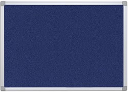 Q-CONNECT tableau de textile, avec cadre en aluminium, 90 x 60 cm, bleu