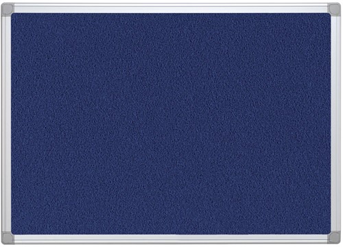 Q-CONNECT tableau de textile, avec cadre en aluminium, 90 x 60 cm, bleu